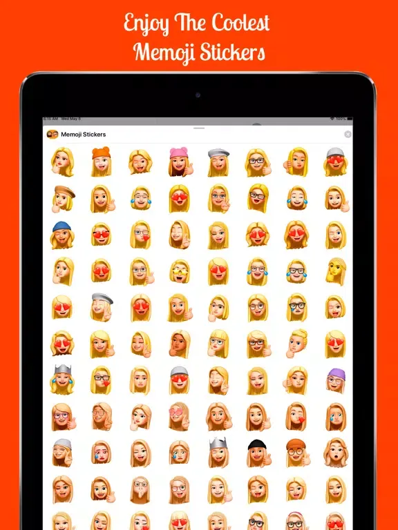 Stickers Memoji iPad  Screenshots