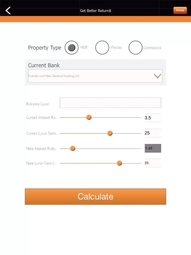 ภาพหน้าจอของ Intrepid Financial Budget Calculator iPad 