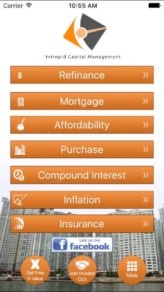 ภาพหน้าจอของ Intrepid Financial Budget Calculator