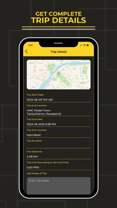Tangkapan layar Trip Mileage Tracker