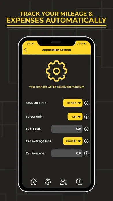 Tangkapan layar Trip Mileage Tracker