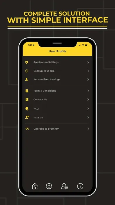 Tangkapan layar Trip Mileage Tracker
