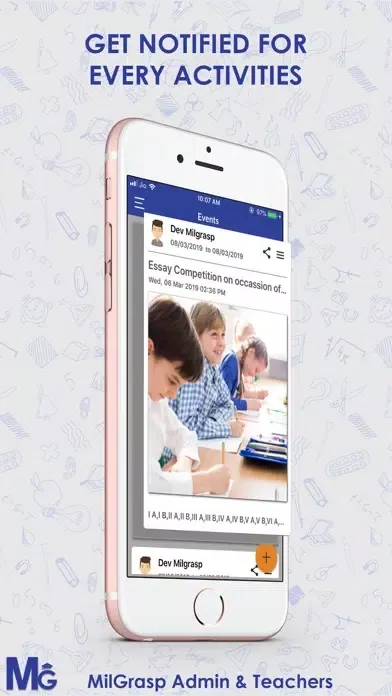 ภาพหน้าจอของ Milgrasp Admin & Teachers