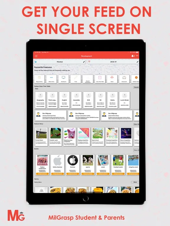 Capturas de pantalla de MilGrasp Student & Parent iPad 