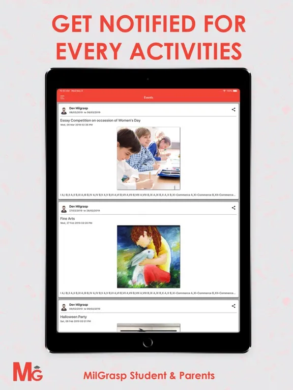 Capturas de pantalla de MilGrasp Student & Parent iPad 