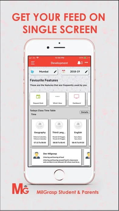 Capturas de pantalla de MilGrasp Student & Parent