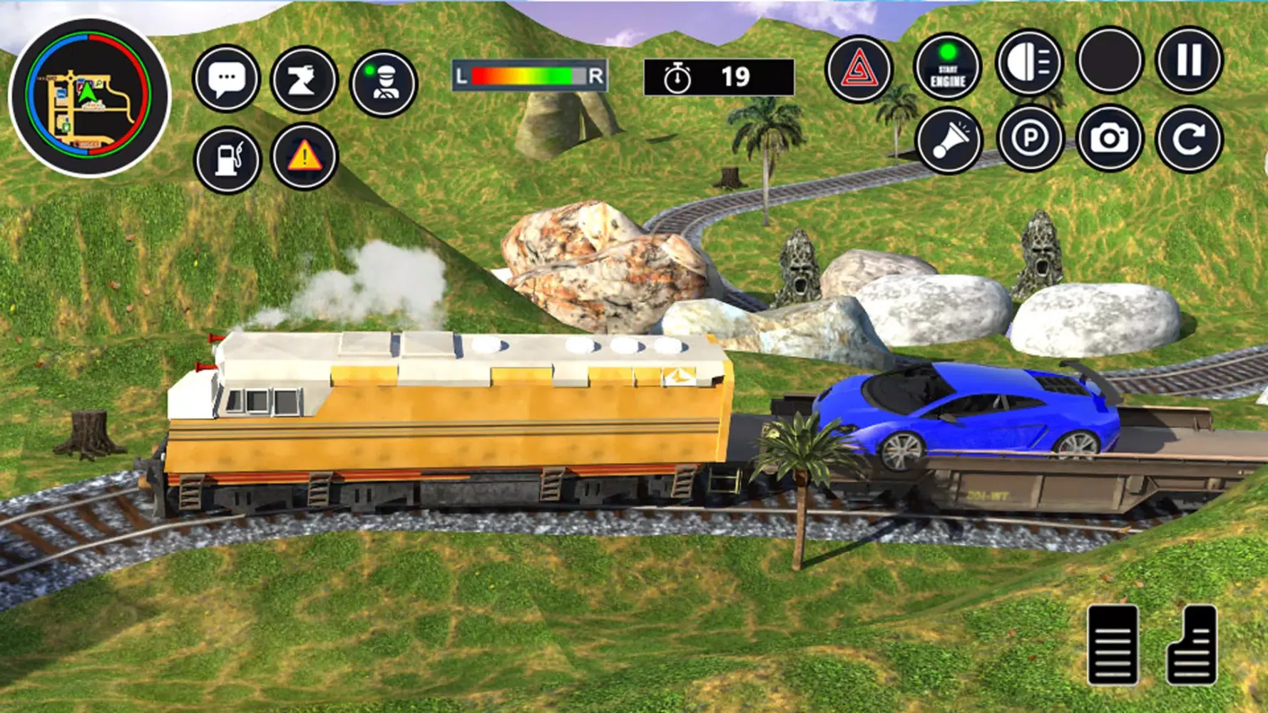 Captures d'écran de Cargo Transport Train Car Game
