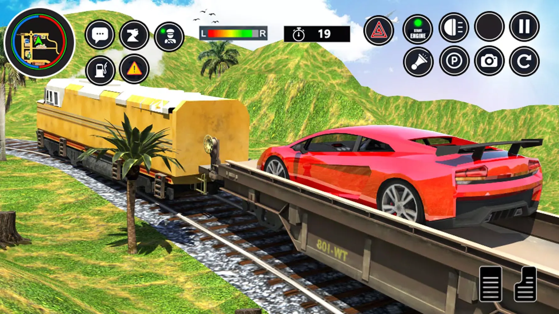 Captures d'écran de Cargo Transport Train Car Game