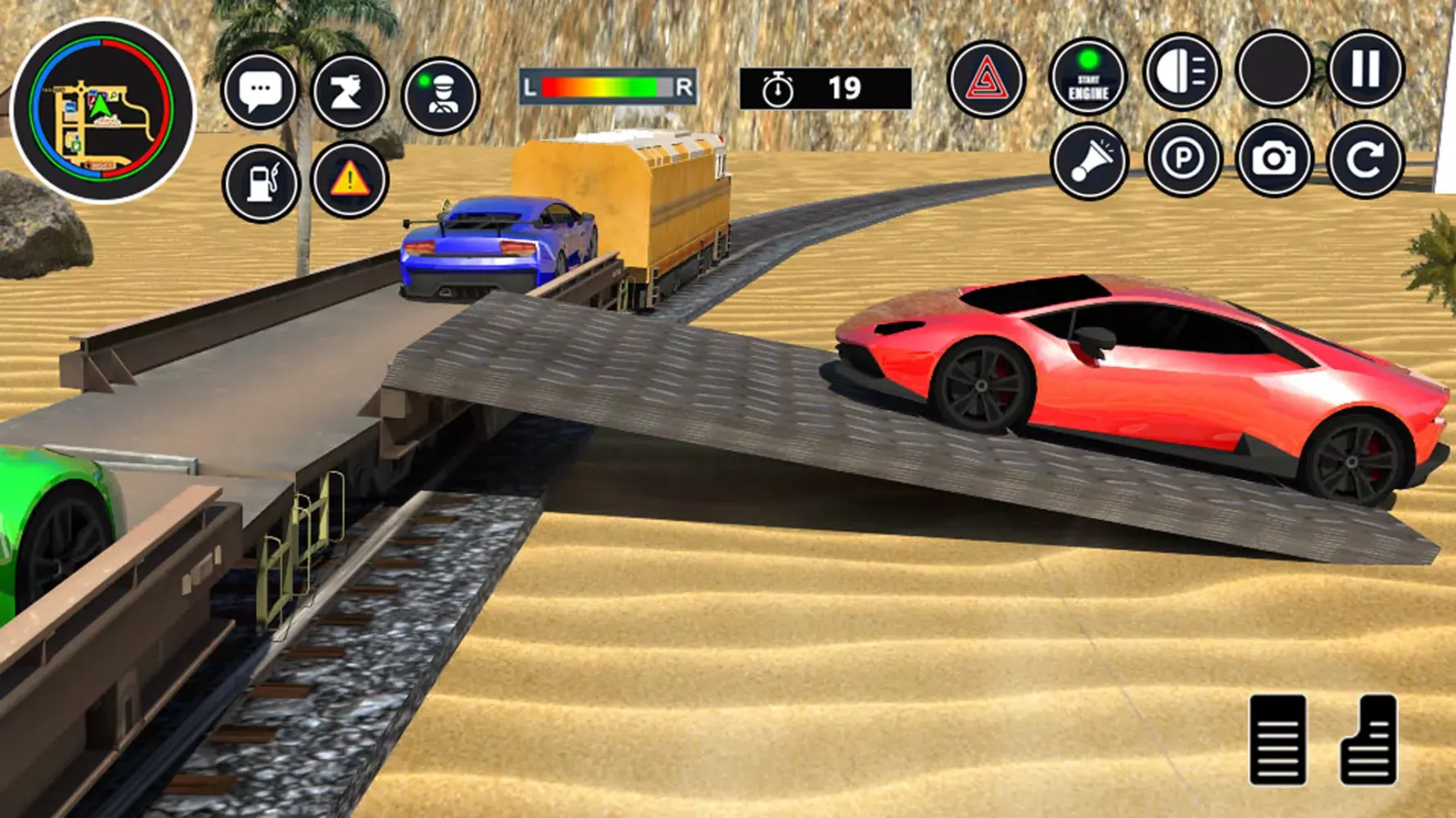Captures d'écran de Cargo Transport Train Car Game