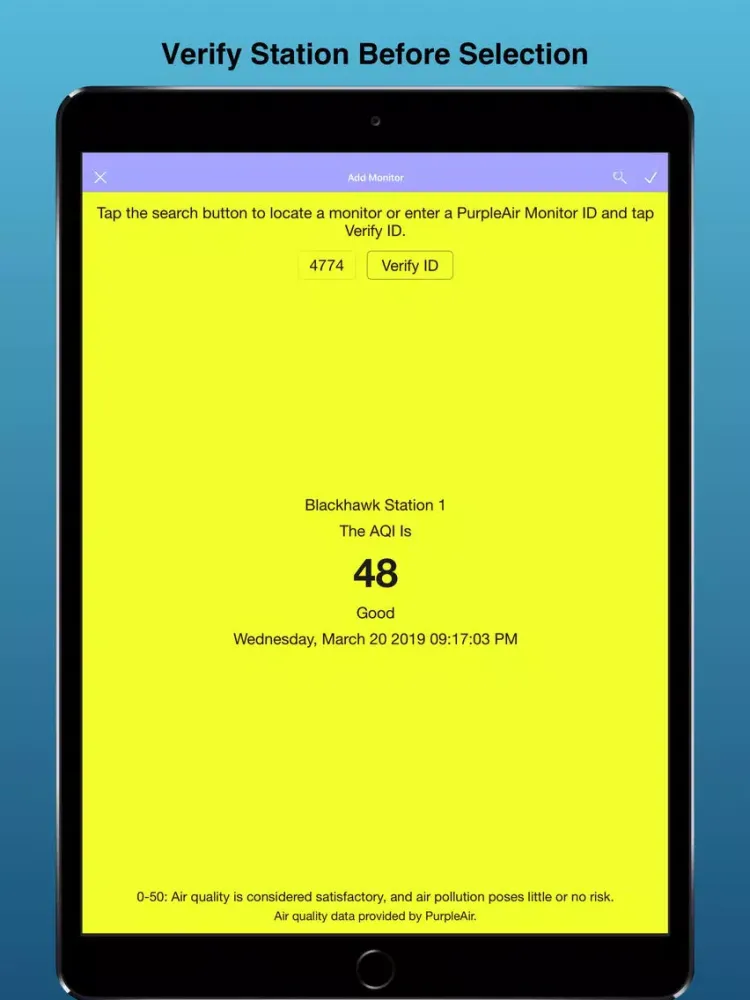 AQCheck iPad  স্ক্রিনশট