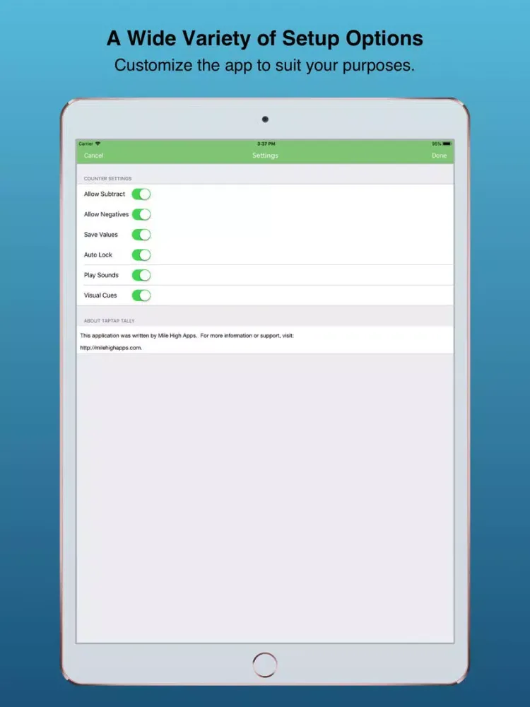 Captures d'écran de TapTap Tally iPad 