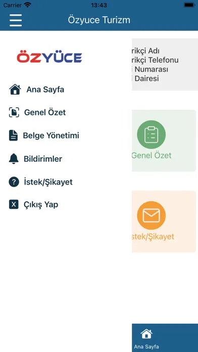 Screenshot di Özyüce Turizm
