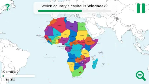 Capturas de tela do StudyGe - World Geography Quiz