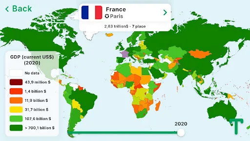 Capturas de tela do StudyGe - World Geography Quiz