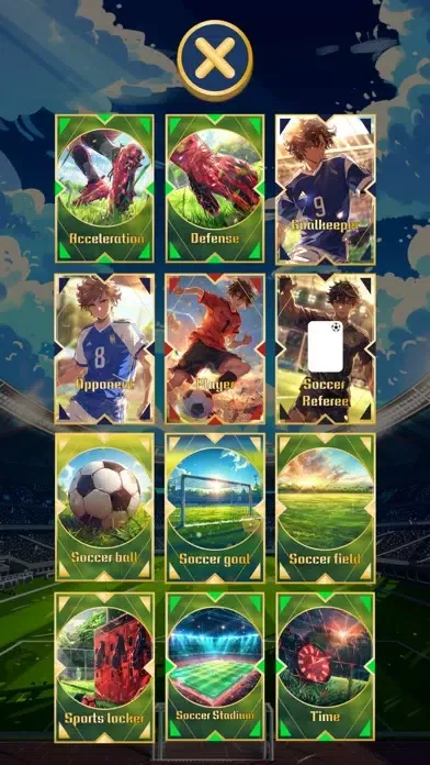 Ảnh chụp màn hình của Ultimate Goal Cards