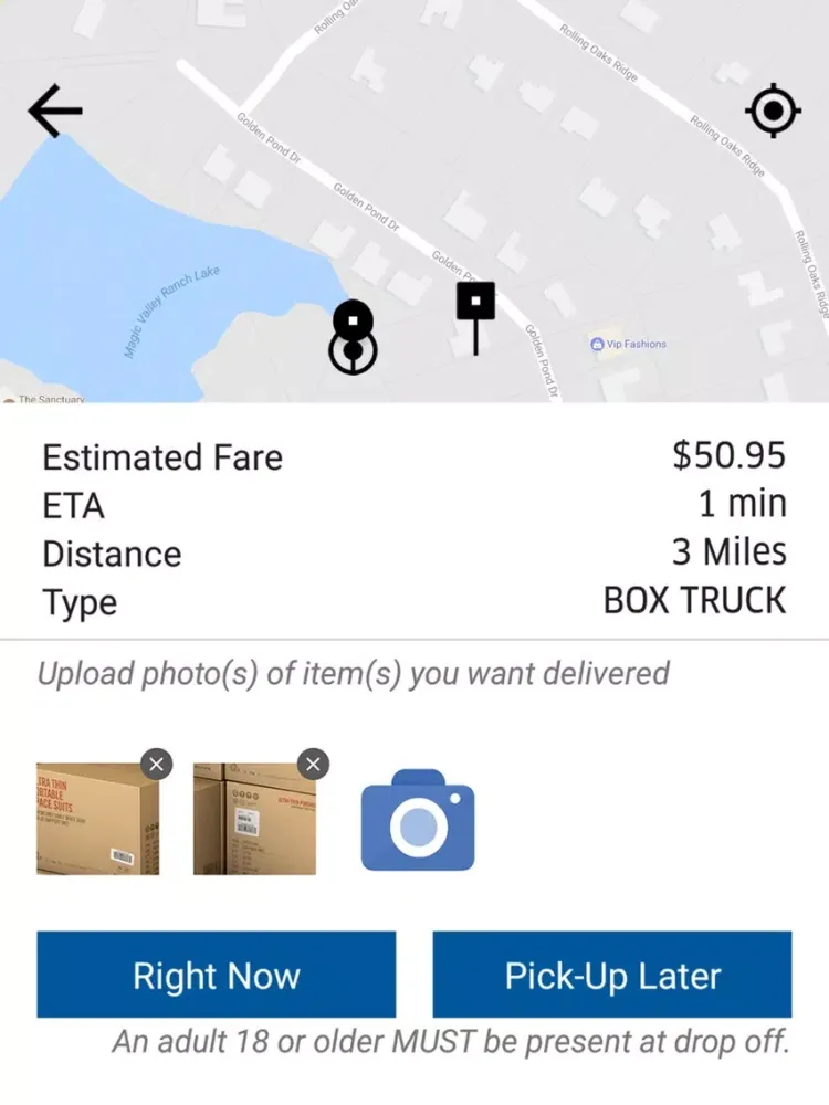 Capturas de pantalla de Miles App: Delivery on Demand iPad 