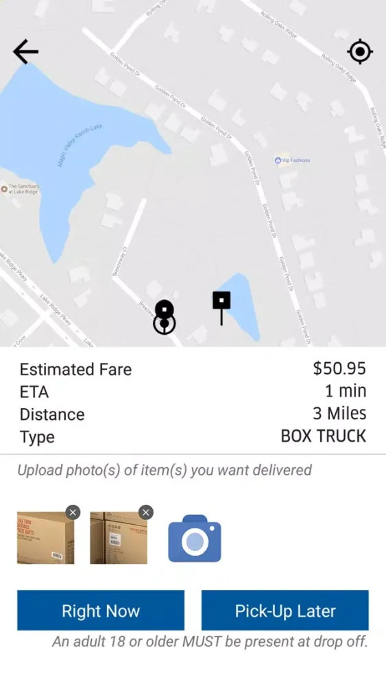 Capturas de pantalla de Miles App: Delivery on Demand