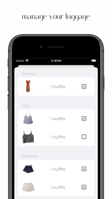 Outfits: Travel Clothing Plans 스크린샷