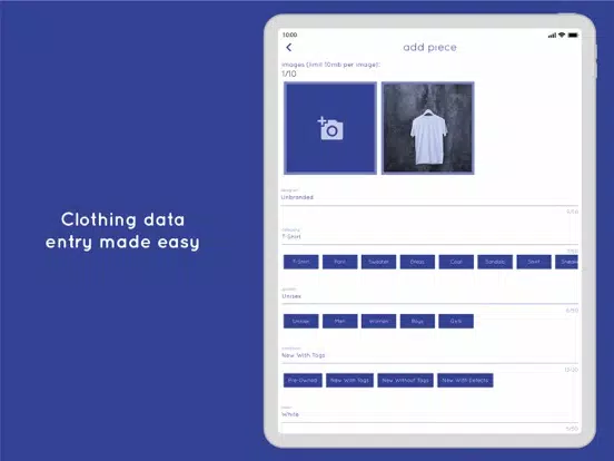 Sellar Listing Tool iPad  Screenshots