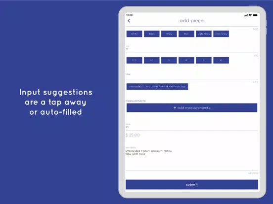 Sellar Listing Tool iPad  Screenshots