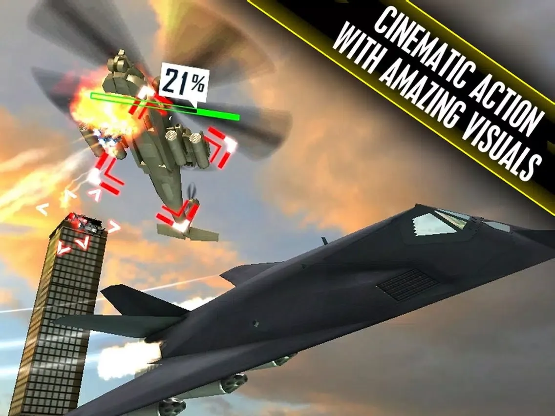 Tangkapan skrin Benjamin Jet Fighters iPad 