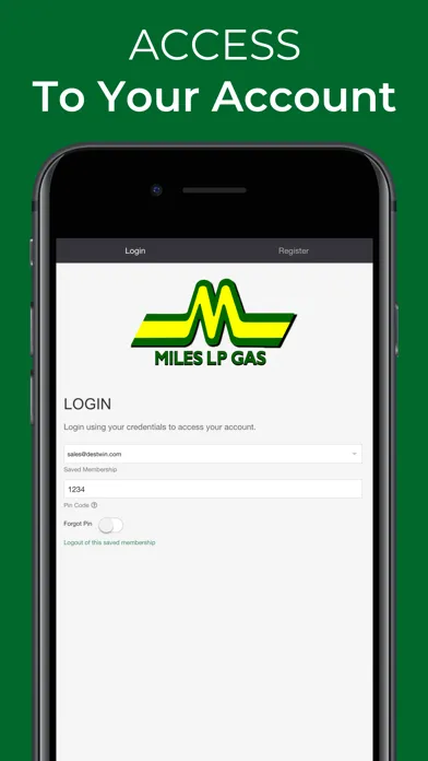 Capturas de tela do Miles LP Gas