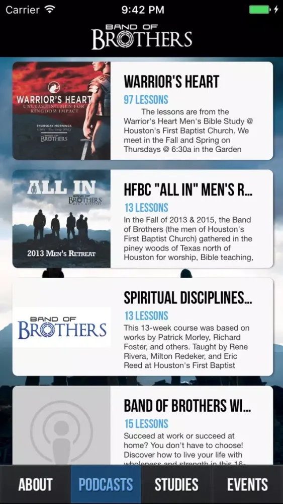 HFBC Men's Ministry Screenshots