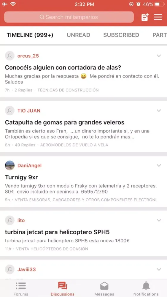 Capturas de tela do miliamperios