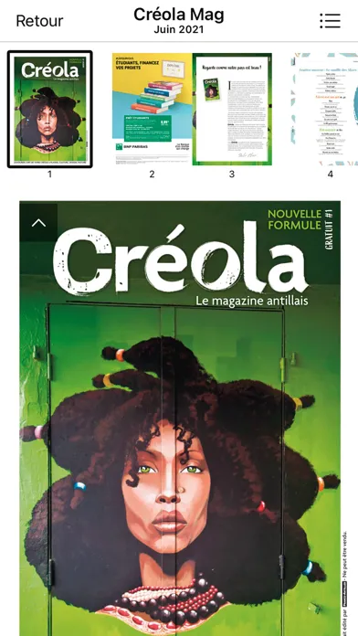 Ảnh chụp màn hình của Créola Magazine