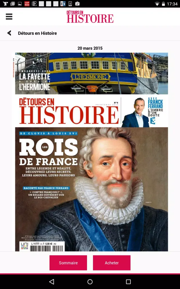 Détours en Histoire - Magazine Screenshots