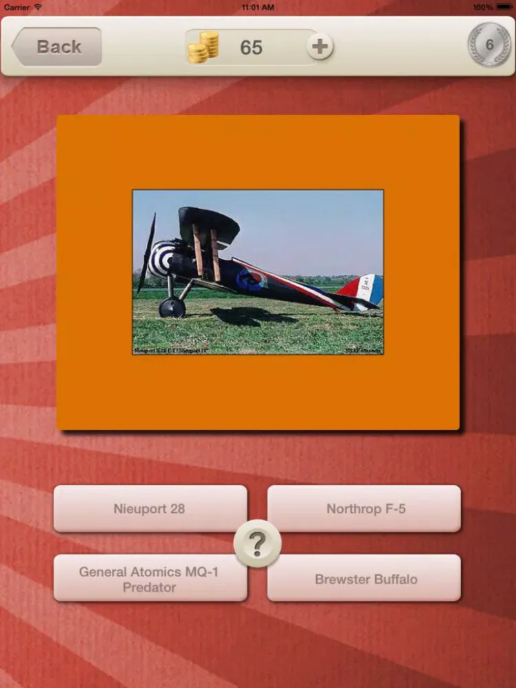 ภาพหน้าจอของ Military Aircraft QUIZ : Guess the Jet Fighter Battle Airplane World War 1 and 2 iPad 
