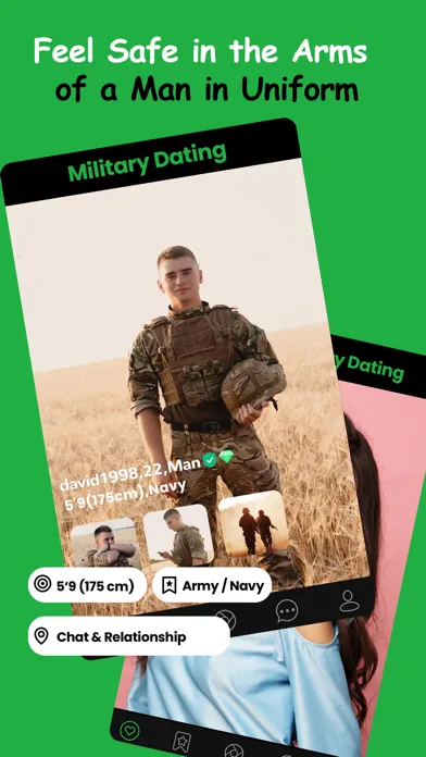 Zrzuty ekranu Military Dating App - MD Date