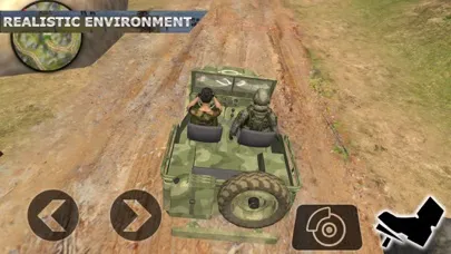 Capturas de tela do Army War Truck Driving