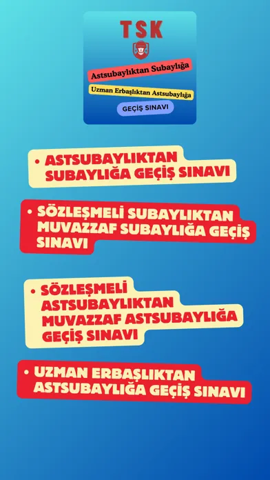 Statü Geçiş Sınavı Screenshots