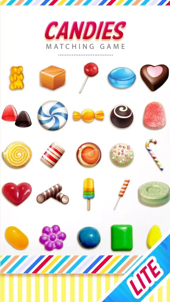 Candies Matching Game LITE Screenshots