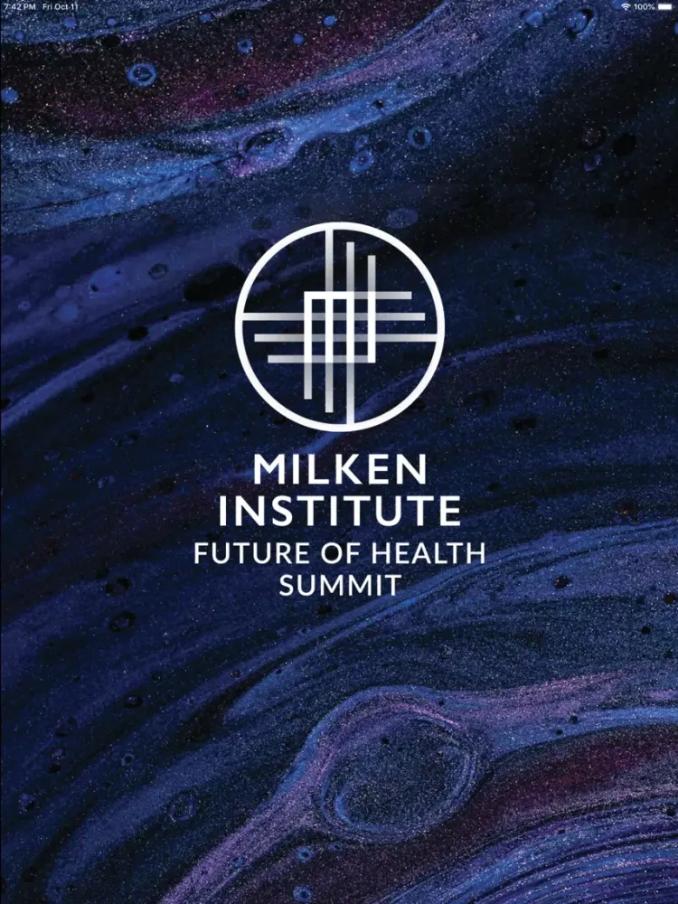 Screenshot di Milken Institute Events iPad 