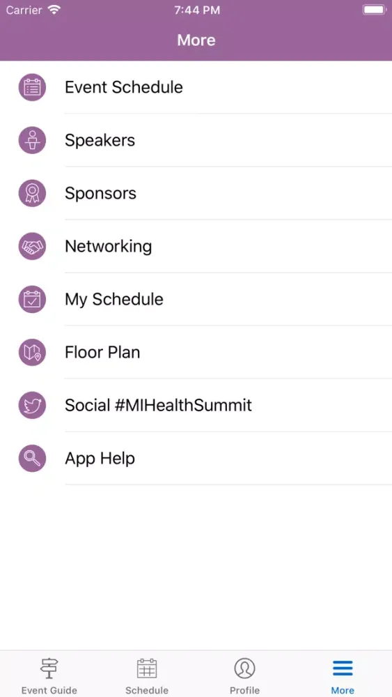 Screenshot di Milken Institute Events