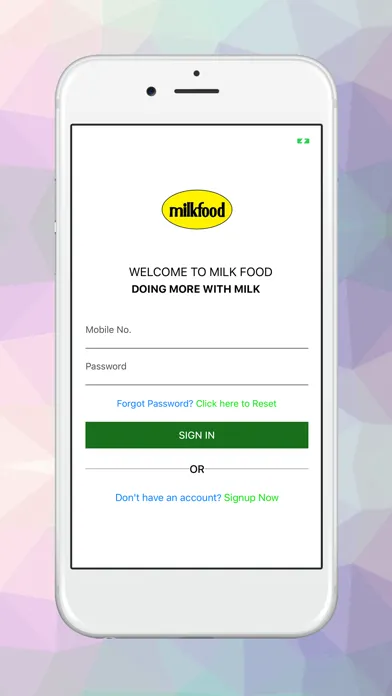 ภาพหน้าจอของ MilkFood