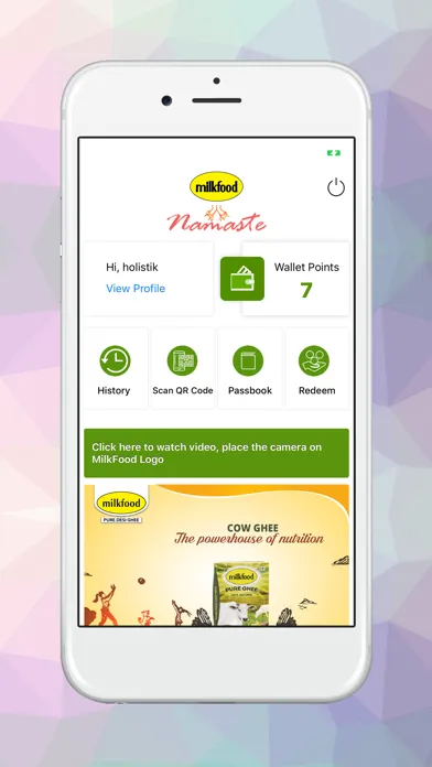 ภาพหน้าจอของ MilkFood