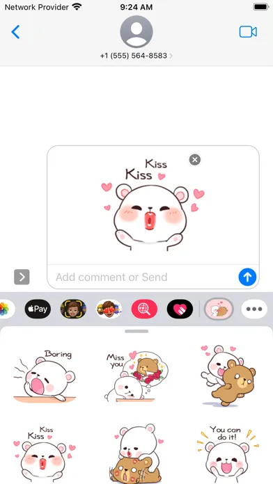 Capturas de pantalla de Milk & Mocha - Love Stickers