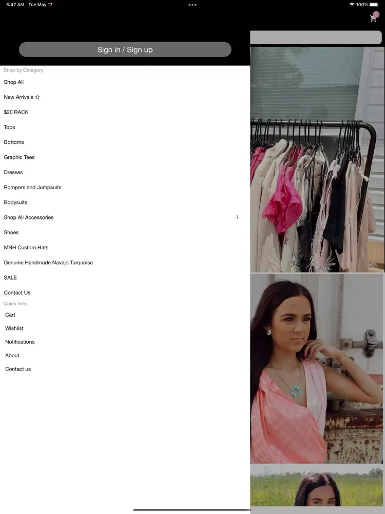 Ảnh chụp màn hình của Milk and Honey Boutique LLC iPad 