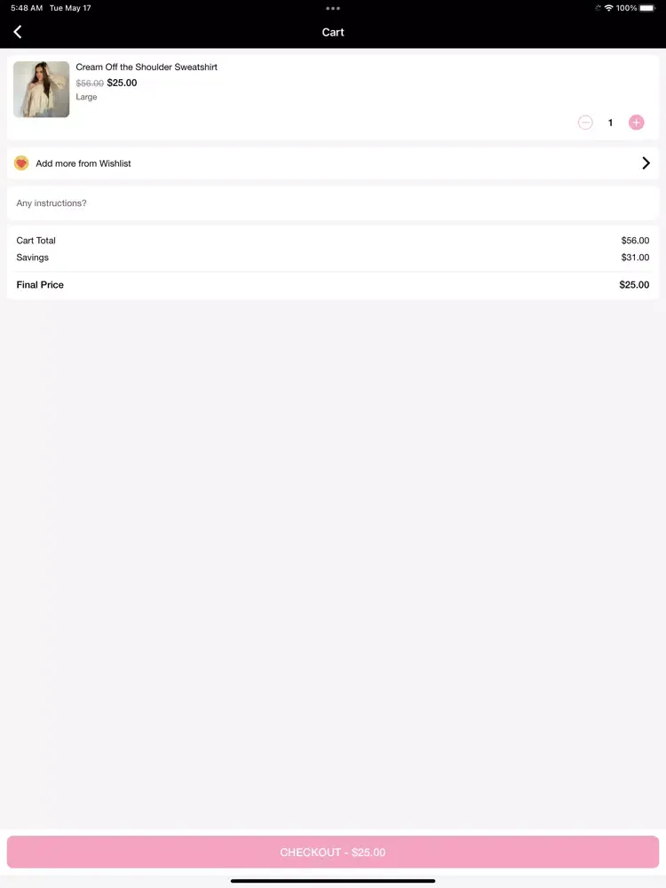 Ảnh chụp màn hình của Milk and Honey Boutique LLC iPad 
