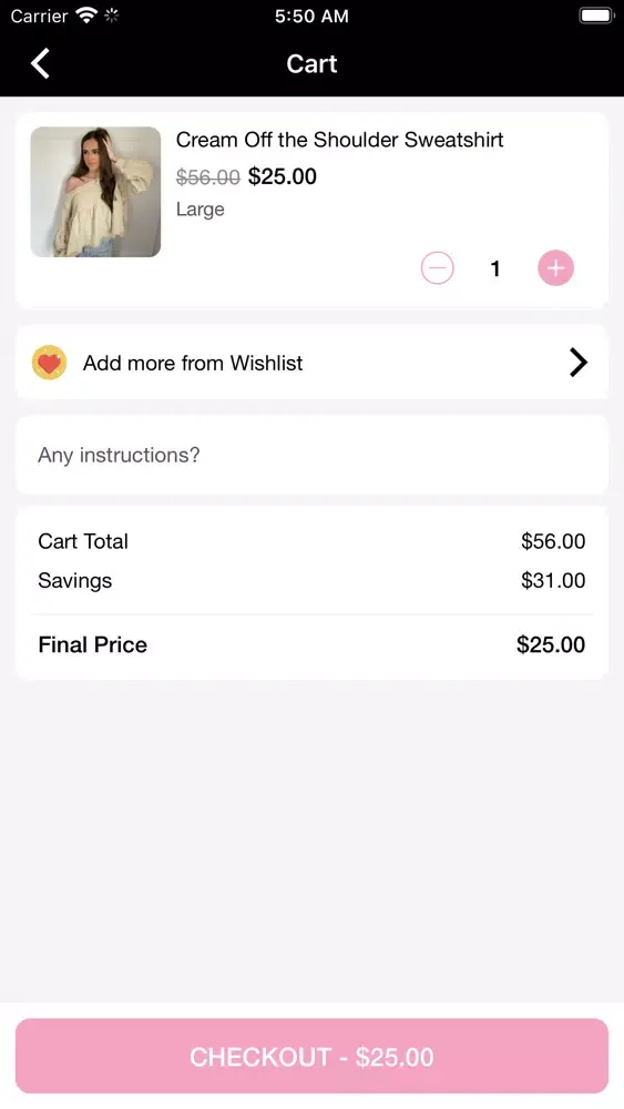 Ảnh chụp màn hình của Milk and Honey Boutique LLC