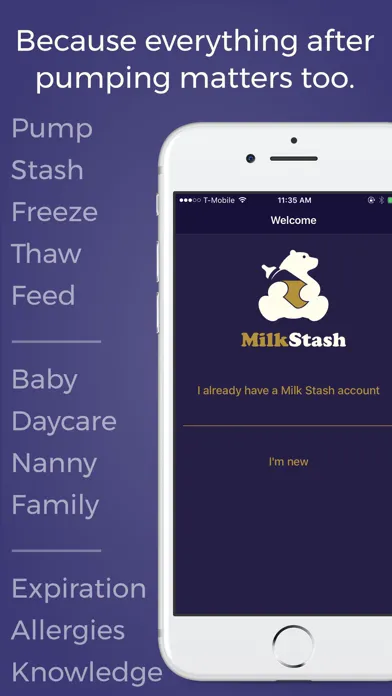 Milk Stash: Breast Feeding App 스크린샷
