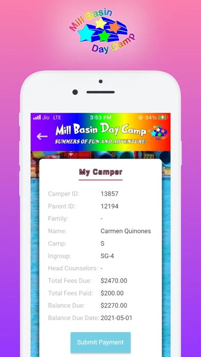 Mill Basin Day Camp App স্ক্রিনশট