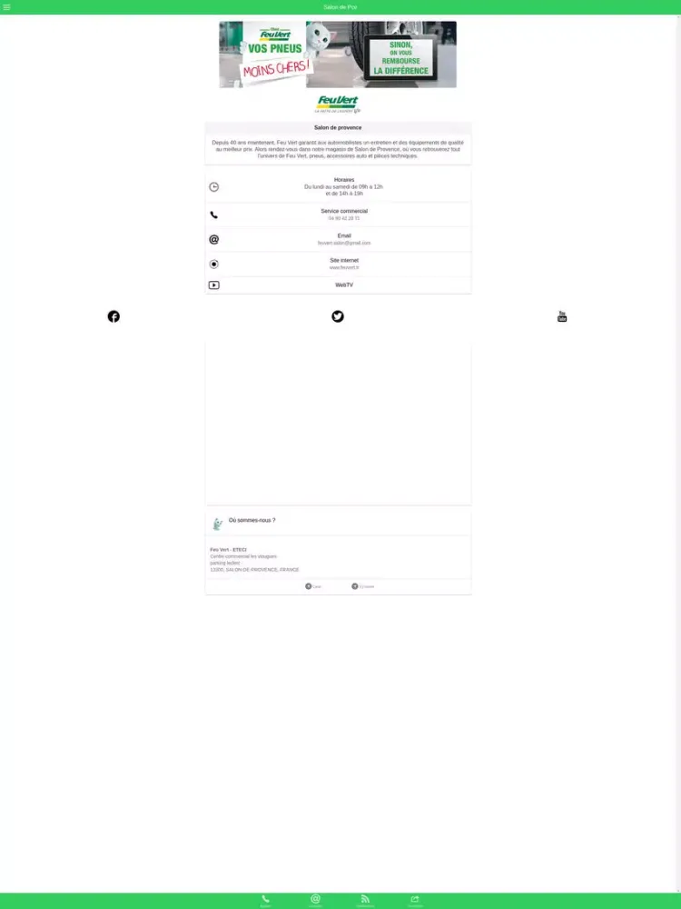 تصاویر Feu Vert Salon de Provence iPad 