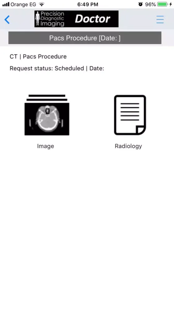 PDI Doctor Portal 스크린샷