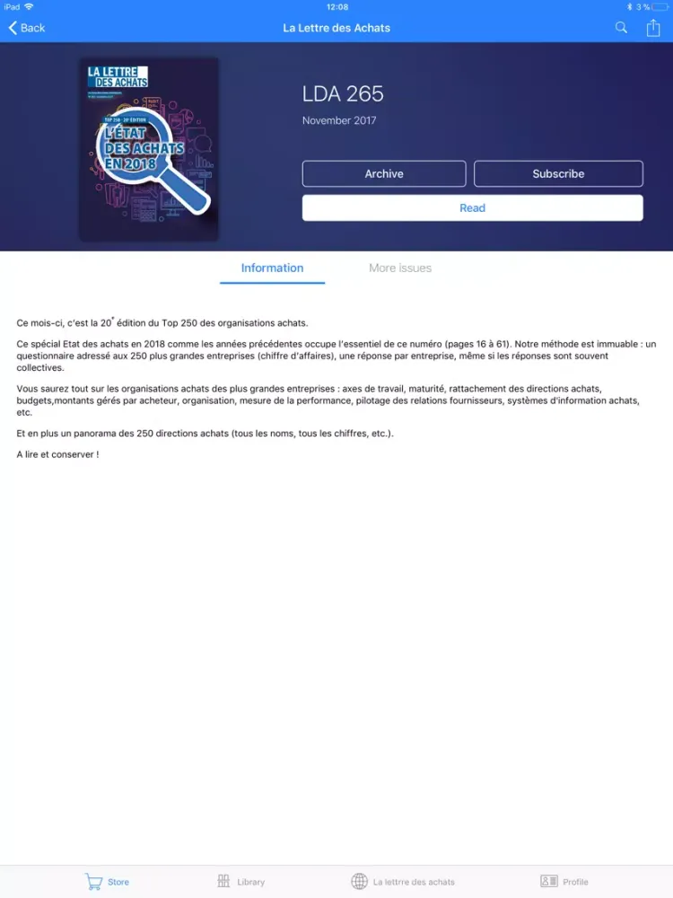 La Lettre des Achats iPad  سکرین شاٹس