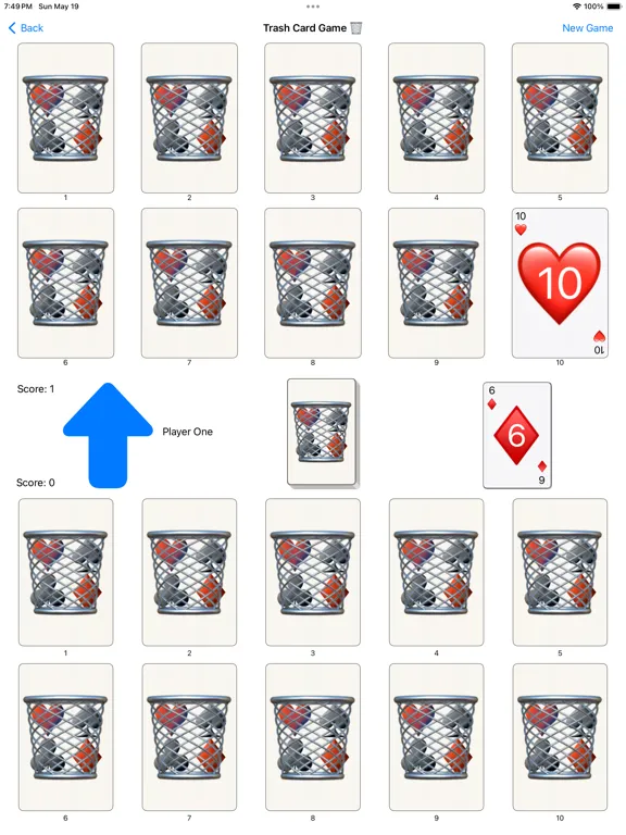 Tangkapan skrin Trashcan Card Game iPad 