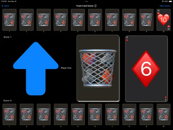 Tangkapan skrin Trashcan Card Game iPad 